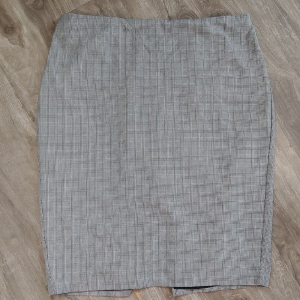Express Glen Plaid Pencil Skirt